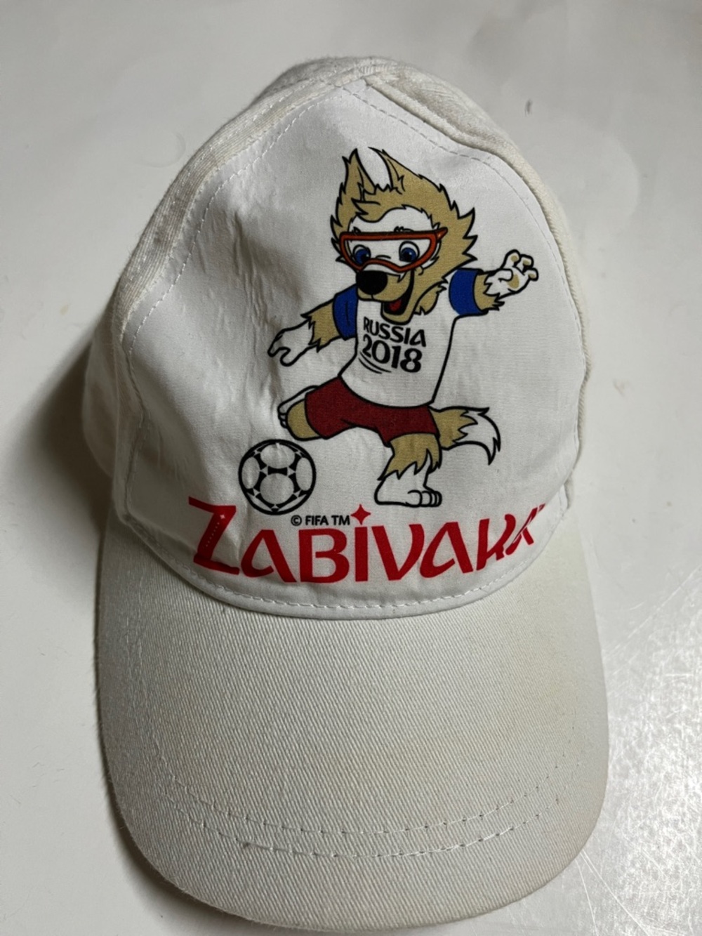 Zabivaka Russia 2018 White Baseball Cap FIFA